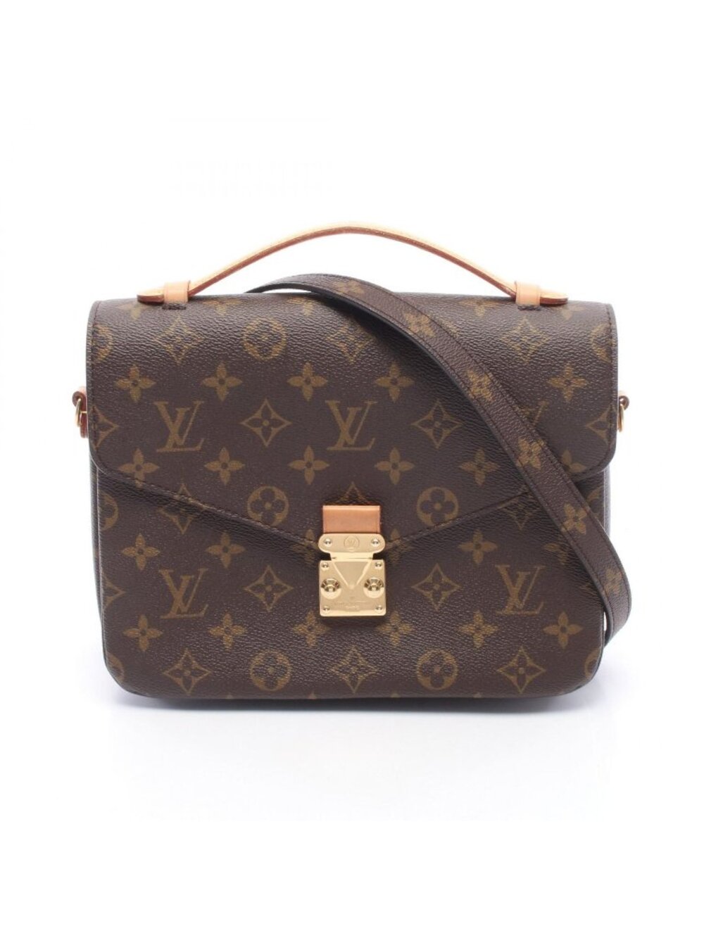 Louis Vuitton Handbag Pochette Metis 2-Way Canvas Leather - Picture 1 of 8